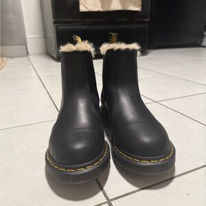 Black Fur-Lined Boots